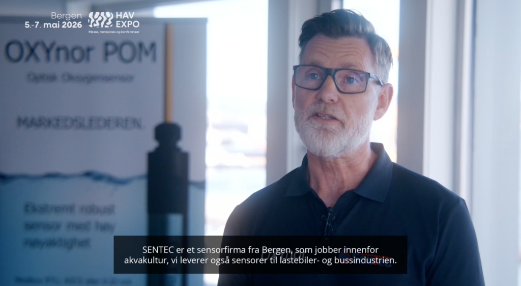 Skjermdump som viser salgssjef Harald Jørgensen i Sentec